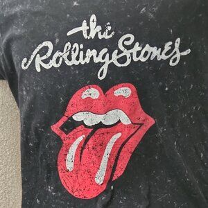 Rolling Stones Graphic T Shirt  Black and Red